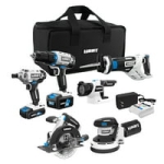 HART 20-Volt Cordless 6-Tool Combo Kit (1) 4.0Ah & (1) 1.5Ah Lithium-Ion Batteries, Charger and Storage Bag @ $149.00