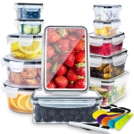 24 Pcs Food Storage Containers with Lids