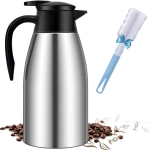 Toocheng Double Walled Stainless Steel Coffee Carafe 68oz  @ $14+