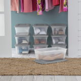 10-Pack 6-Qt Sterilite Clear Plastic Storage Boxes w/ Gray Lids $10.98 (Reg. $28) – $1.10/Box @ $10.98