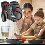 10-Piece NutriChef Baking Pan Set with Heatproof Silicone Handles $40.50 Shipped Free (Reg. $73) – LOWEST PRICE @ $40.50