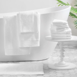 10-Piece Hotel Style Egyptian White Cotton Towels $15 (Reg. $28) @ $15