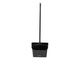 AmazonCommercial Lobby Dustpan, Black, – 4-pack