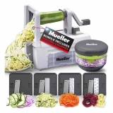 Mueller Pro Multi-Blade Spiralizer w/ Bonus Rolling Chopper @