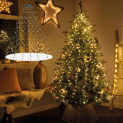 12-Line Dazzle Bright LED Waterfall Christmas Tree Lights, Warm White $12.99 After Clip Coupon