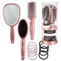 12-Piece Hairbrush Set $2.49 (Reg. $4.98) – Includes 2 Brushes, Mirror, Hair Ties & More @ $2.49