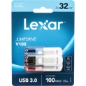 Lexar 32GB JumpDrive V100 USB 3.0 Flash Drive 3-Pack (Gray, Pink, Blue)