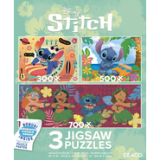 Ceaco Disney Lilo and Stitch Three Interlocking Jigsaw Puzzles @ $10.00