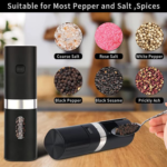 2-Pack Electric Salt and Pepper Grinder Set $12 (Reg. $40) – $6 each @ $12