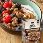 2-Pack Quaker Protein Granola, Oats Chocolate, & Almonds as low as $8.99  After Coupon (Reg. $12) + Free Shipping  – $4.50 per 18-oz box, 10g of protein per serving @ $8.99