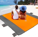 POPCHOSE Beach Blanket, Sandfree Beach Mat ‎108″x85.2″ @ $8.49