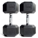 walmart deals2-Pack CAP Barbell 60lb Coated Hex Dumbbell for $119.99