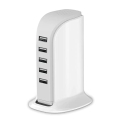 5-Port USB Wall Charger Desktop Charging Station Quick Charge 2.1，Compatible with Compatible for Phones，Tablets Smartphones and More @ $9.98