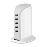 5-Port USB Wall Charger Desktop Charging Station Quick Charge 2.1，Compatible with Compatible for Phones，Tablets Smartphones and More @ $9.98