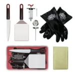 9-Piece Expert Griddle Grill BBQ Smoking Kit Set for Outdoor Cooking @ $19.97