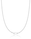 ONLVULF 925 Sterling Silver Chain Necklace for Women Girls, 1MM Box Chain Silver Chain for Women, Shiny & Minimalist Women’s Chain Necklace, 14 Inch @ $12.59