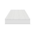 SensorPEDIC 2-Inch Prime Gel-Infused Mattress Topper, King, White
