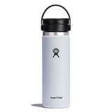 Hydro Flask Wide Mouth Bottle with Flex Sip Lid – Insulated Water Bottle Travel Cup Coffee Mug White 20 oz @ $16.12