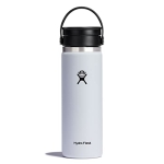 Hydro Flask Wide Mouth Bottle with Flex Sip Lid – Insulated Water Bottle Travel Cup Coffee Mug White 20 oz @ $16.12
