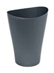 Rubbermaid Spa Works Vanity Wastebasket, Home/Bathroom/Office Use, Small 2.25 Gallon, Plastic, Gunmetal Blue @ $6.97