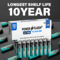 24-Count Power Flash AAA Batteries as low as $10.38 After Coupon (Reg. $17) + Free Shipping – 43¢/Battery @ $10.38