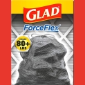 25-Count 30-Gallon Glad ForceFlex Drawstring Trash Bags as low as $5.38 After Coupon (Reg. $14.28) + Free Shipping – $0.25/Bag @ $5.38