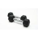 5-Lbs Pair Tru Grit Fitness Black Hex Rubber Dumbbell Weight with 360 Degree Welded Cast-iron Core @ $7.50