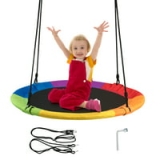 Goplus 40” Flying Saucer Tree Swing Indoor Outdoor Play Set Swing for Kids @ $35.00