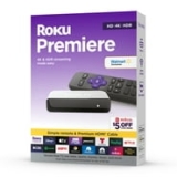 Roku Premiere | 4K/HDR Streaming Media Player Wi-Fi Enabled with Premium High Speed HDMI Cable and Simple Remote @ $19.00