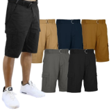 3-Pack Men’s Belted Cotton Flex Stretch Cargo Shorts $20 After Code (Reg. $120) – $6.67 each – 3 Colors – Sizes 30-42 @ $20