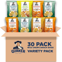 30-Count Quaker Rice Crisps, 4 Flavor Sweet and Savory Variety Mix as low as $13.90 After Coupon (Reg. $25) + Free Shipping – 46¢/.67oz Bag – Gluten Free @ $13.90