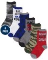 Boys Ninja Crew Socks 6-Pack – Multi Clr