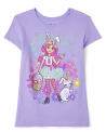 Girls Easter Girl Graphic Tee – Petal Purple