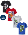 Boys Sports Graphic Tee 4-Pack – Multi Clr