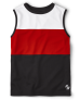 Boys Colorblock Performance Muscle Tank Top – Black