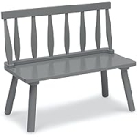 Delta Children Kids Wooden Windsor Bench (Grey) @ $28.00