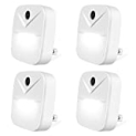 Night Light Plug-in Smart Light Pack of 4 Automated On & Off Wall Light for Hallways, Bedrooms, Bathrooms, Kitchens, Stairs (White Light) @ $20.99 ($5.25 / Count)