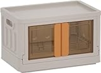 gerritfany Storage Bins with Lids – 8.5Gal Plastic Storage Bins for Closet Organizers, Folding Storage Box, Stackable Storage Bins with Open Front Door, Storage Bins with wheels @ $10.00