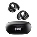 CXK Open Ear Headphones, Bluetooth 5.4 Clip on Earbuds Flexible Ear Clip Design Headphones with LED Digital Display 30H Playtime Lightweight Comfort Bluetooth Earbuds for Workout @ $