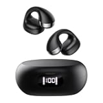 CXK Open Ear Headphones, Bluetooth 5.4 Clip on Earbuds Flexible Ear Clip Design Headphones with LED Digital Display 30H Playtime Lightweight Comfort Bluetooth Earbuds for Workout @ $