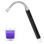 SHENG YU FAN Electric Lighter Candle USB Rechargeable arc Plasma with LED Battery Display Safety Switch Power Indicator @ $7.00