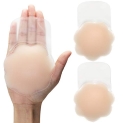 JOEEOS C-D Cup Pasties Nipple Cover Breast Lift Tape Large Silicone Nipple Covers Reusable Breast Tape Sticky Nipple Pasties For Women @ $10.18