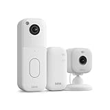 All-new Blink Video Doorbell + Mini 2 – Motion & chime alerts, HD viewing, and two way audio. Sync Module Core included – 1 camera system + Mini 2 (White/White) @ $