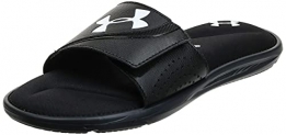 Under Armour Men’s Ignite VI SL Slide Sandal, Black (003)/Black, 9 M US