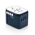 Weimil Universal Travel Adapter, International Plug Adapter with 2 USB-C Ports and 2 USB-A Ports, Travel Adapter Worldwide Outlet Converter for USA EU UK AUS @ $11.00