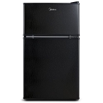 Midea WHD-113FB1 Double Door Mini Fridge with Freezer for Bedroom Office or Dorm with Adjustable Remove Glass Shelves Compact Refrigerator @ $164.00