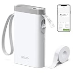 Nelko Label Maker Machine with Tape, P21 Bluetooth Label Printer, Wireless Mini Label Makers with Multiple Templates for Organizing Office Home, White @ $9.99
