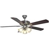 Hampton Bay Glendale 52 Inch LED Indoor Brushed Nickel Ceiling Fan with Light Kit (Brushed Nickel) @ $67.98