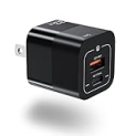 USB C Wall Charger, Essager 33W 30W 20W Dual Port USB-C Power Adapter, PD Fast Charger Compatible with iPhone 13/iPhone 13 Pro max/iPhone 12/iPhone 12 Pro max/11/11Pro Max/X (Black) @ $9.99