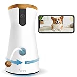 Furbo 360° Dog Camera: [New] Rotating 360° View Wide-Angle Pet Camera with Treat Tossing, Color Night Vision, 1080p HD Pan, 2-Way Audio, Barking Alerts, WiFi, Designed for Dogs @ $147.00